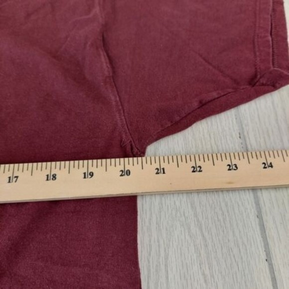 Champion Authentic Athleticwear T-Shirt Mens Large Burgandy Short Sleeve Crew - Picture 6 of 7